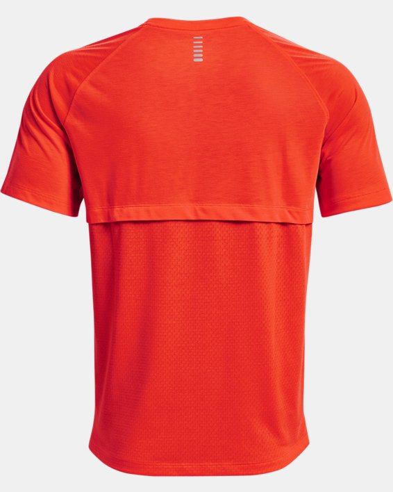 Men's UA Streaker Run Short Sleeve, Orange, pdpMainDesktop image number 5